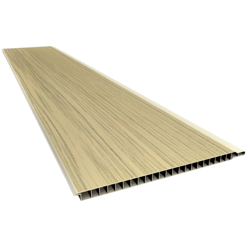 PVC Cielo Raso Nogueira Junta Seca 7mm x 20cm x 4m 