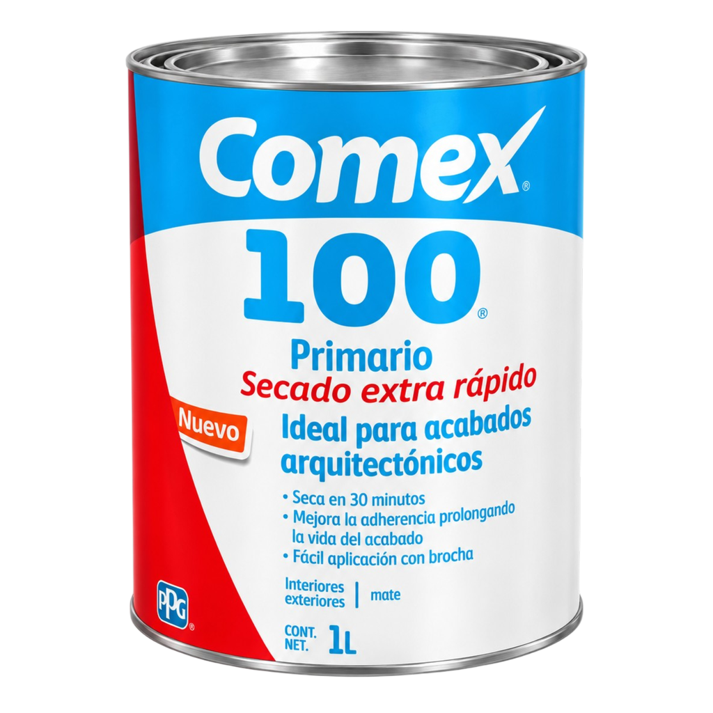 Comex 100 Primer Secado Extra Rápido Gris 1 L