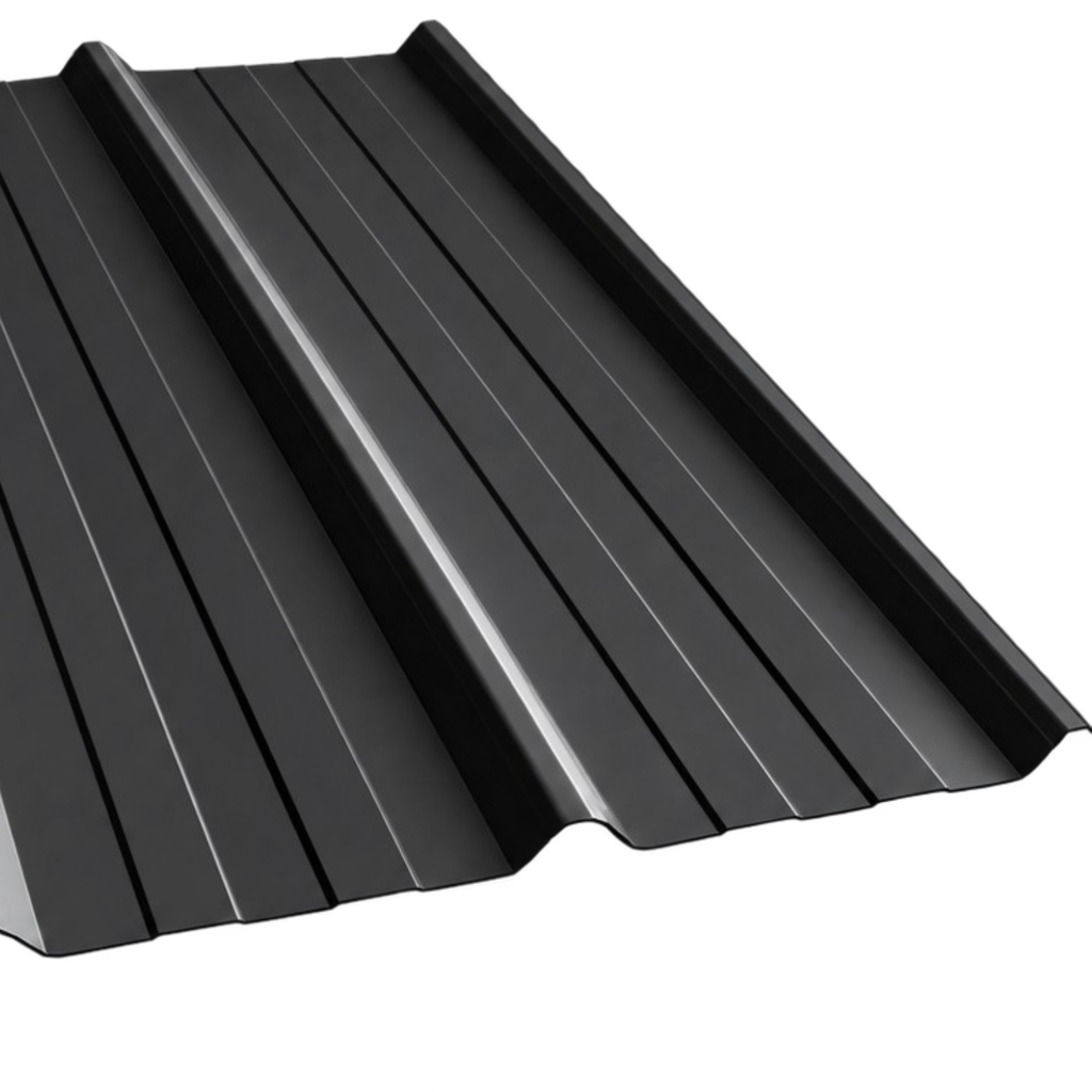 Chapa Trapezoidal Prepintada Negra - Cal 26 Util 98cm APP