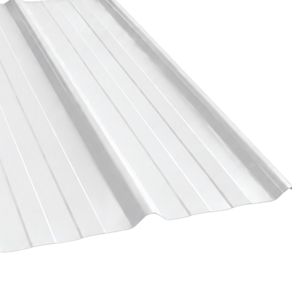 Chapa Trapezoidal Prepintada Blanca Ral 9003 - Cal 26 Util 98cm APP