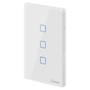 Interruptor de Pared Sonoff T3US3C-TX Wi-Fi RF 3 Botones Blanco