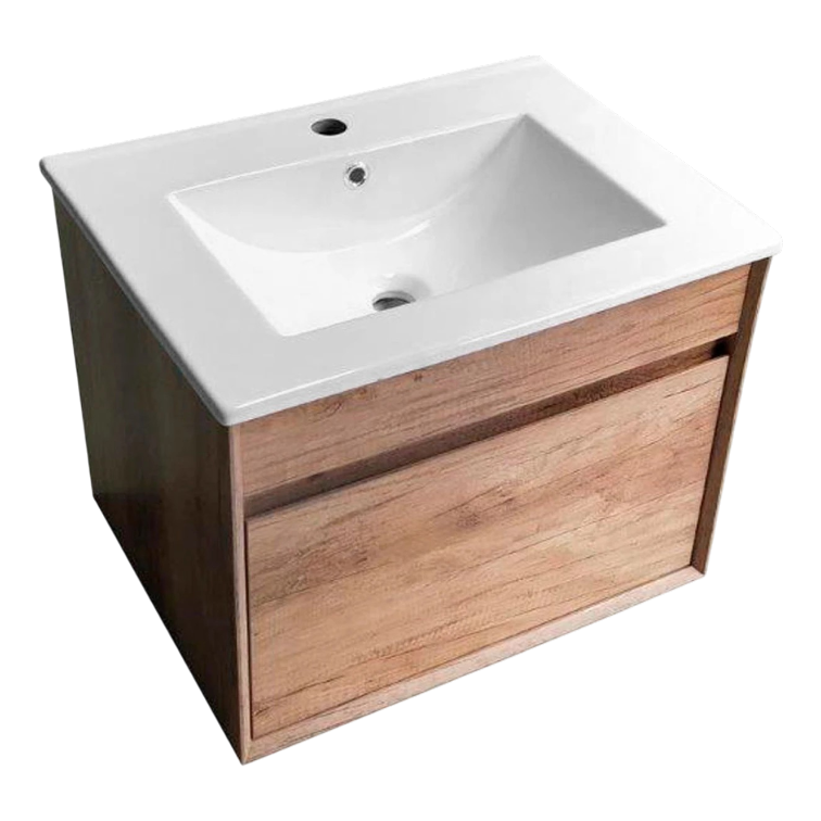 Mueble Baño 1 Cajon Con Bacha De Loza 59 x 45 x 43.5cm