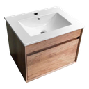 Mueble Baño 1 Cajón Con Bacha De Loza 59 x 45 x 43.5cm - K2062-MUEBLE-60