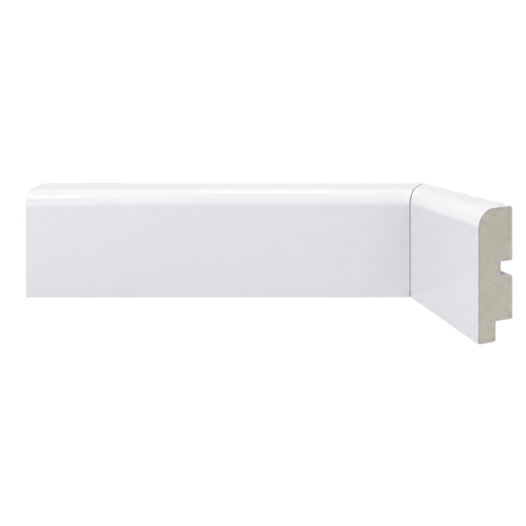 Zócalo EPS Blanco Liso 13mm x 70mm x 2.9m - 541