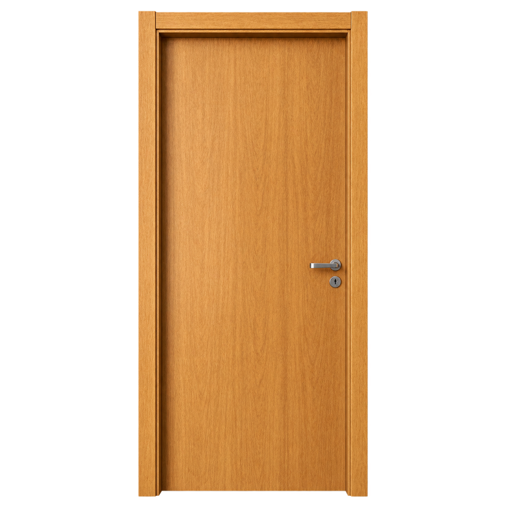 Puerta Interior Lisa Madera Natural 75 x 2.03m Brasil Nova Armada Izquierda