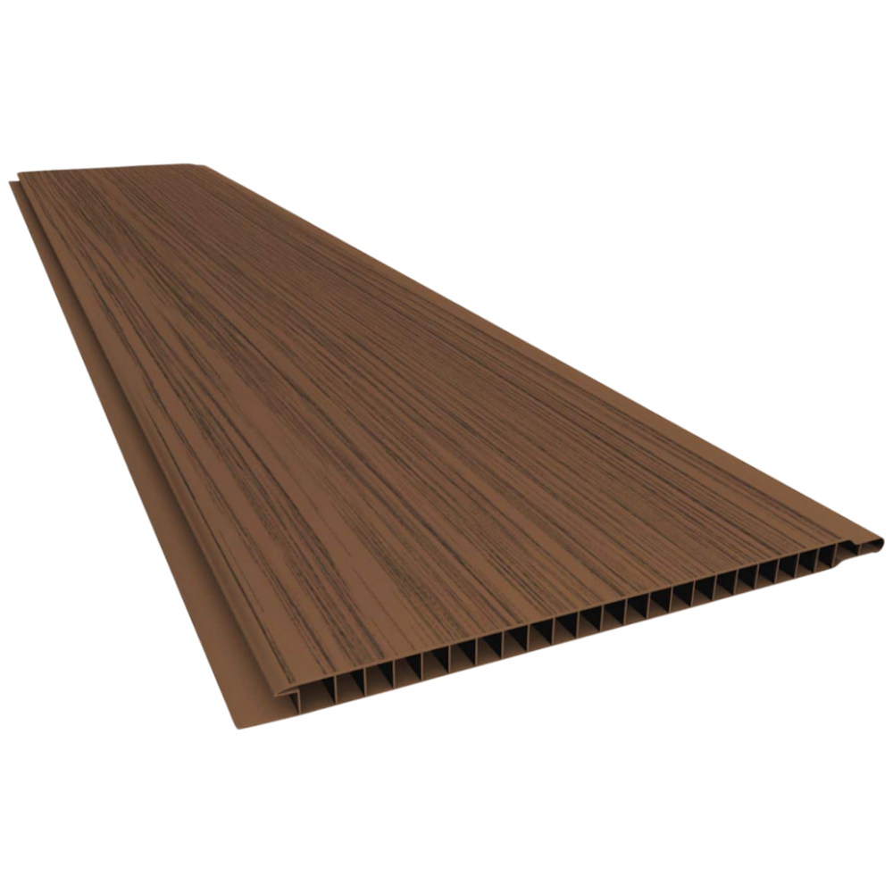 PVC Cielo Raso Marrón Rustico 10mm x 20cm x 5m - Plasbil