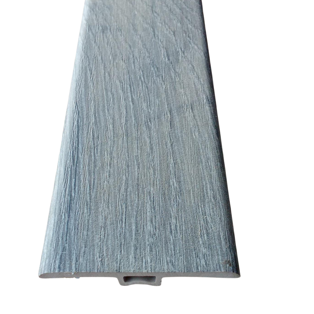 Junta Dilatación PVC Vinílico Cod 007 Antracita Tipo T x 2.4m