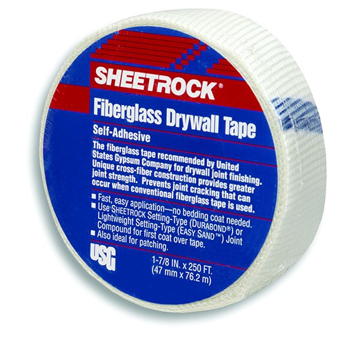 Cinta Fibra de Vidrio Autoadhesiva - 50mm x 75m  Interior - Sheetrock