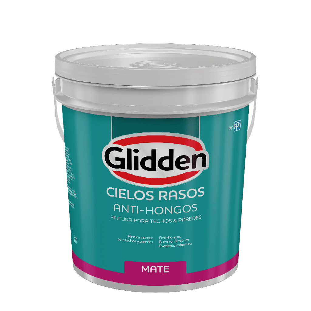Pintura Cielorraso Anti Hongos Interior 18l Glidden Renner GD1120