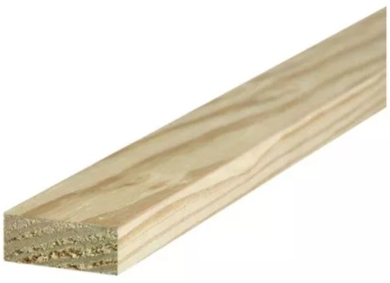 Alfajía Tirante Madera Pino CCA 2'' x 1'' x 3.3 m