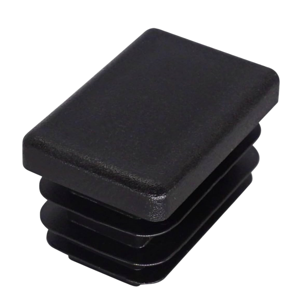 Tapa PVC Plana Para Caño 30 x 50mm - Negra