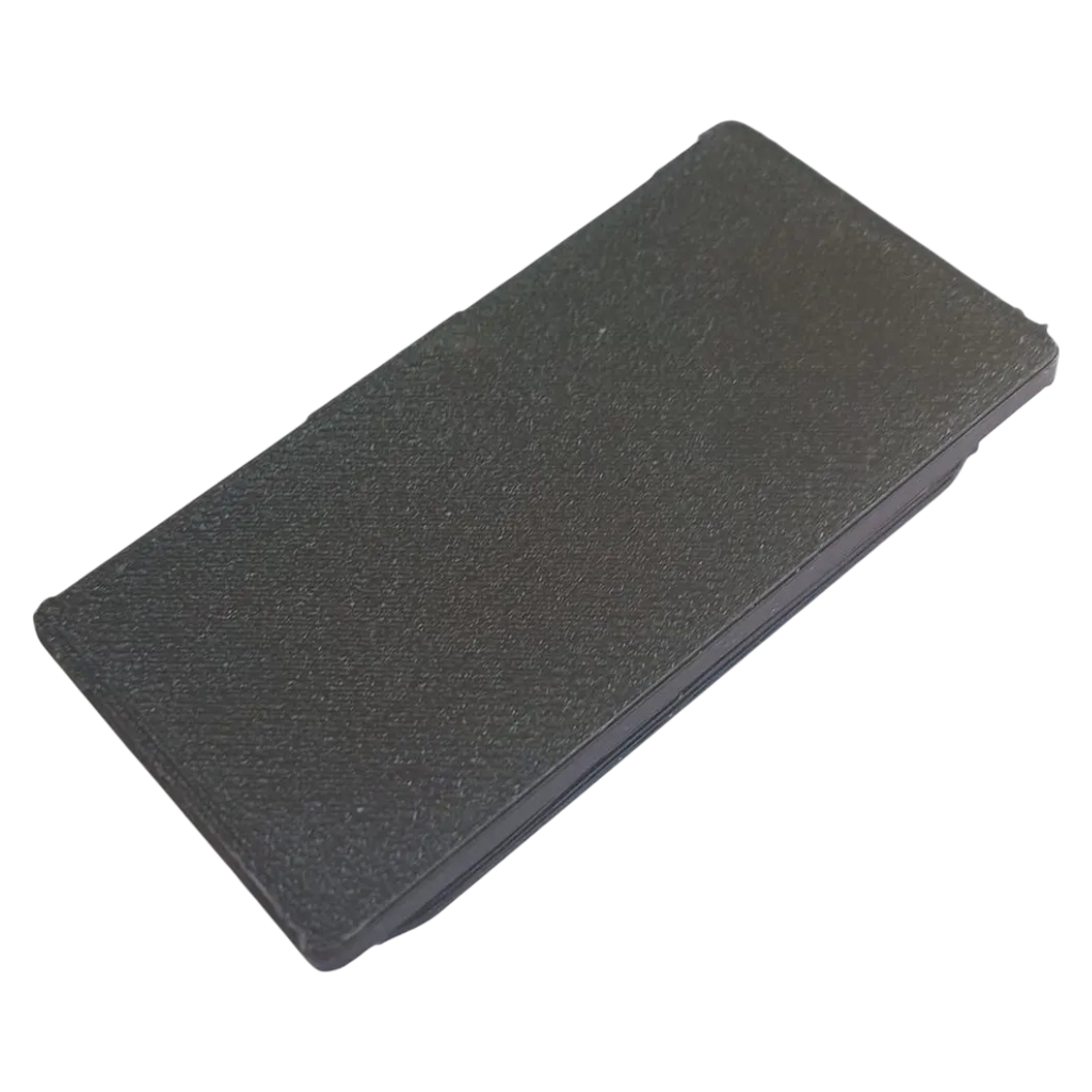 Tapa PVC Plana Para Caño 40 x 80mm - Negra