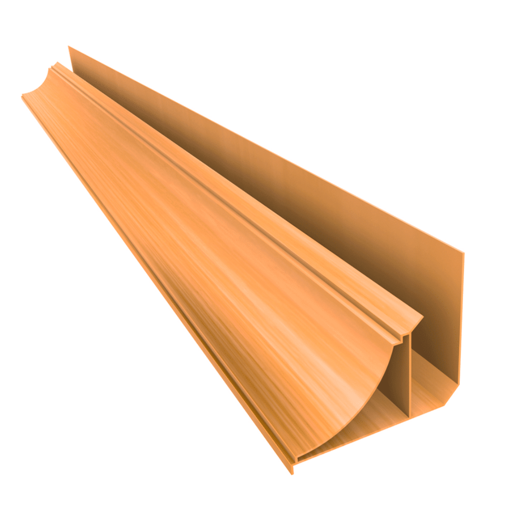 PVC Perimetral Media Caña Natural  Plasbil x 6m