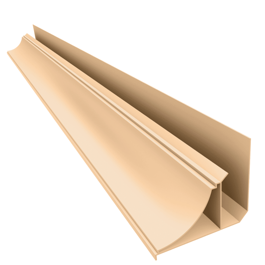 PVC Perimetral Media Caña Roble Plasbil x 6m