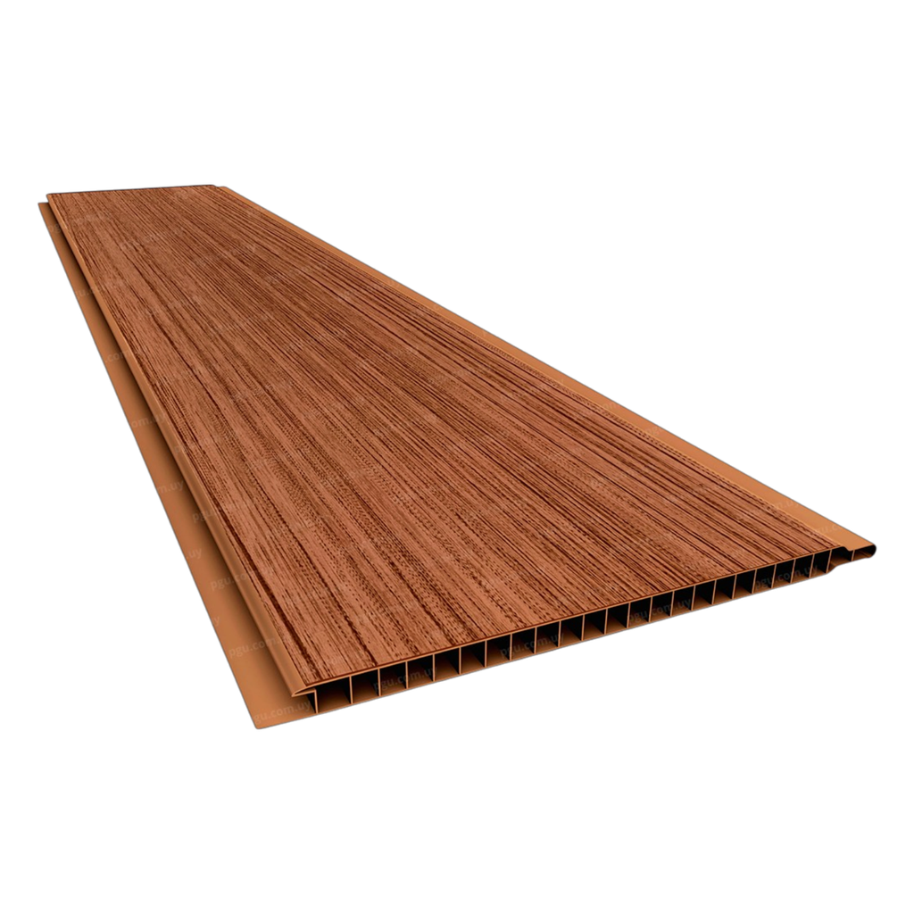 PVC Cielo Raso Terracota - Plasbil 7mm x 20cm x 4m Cerejeira