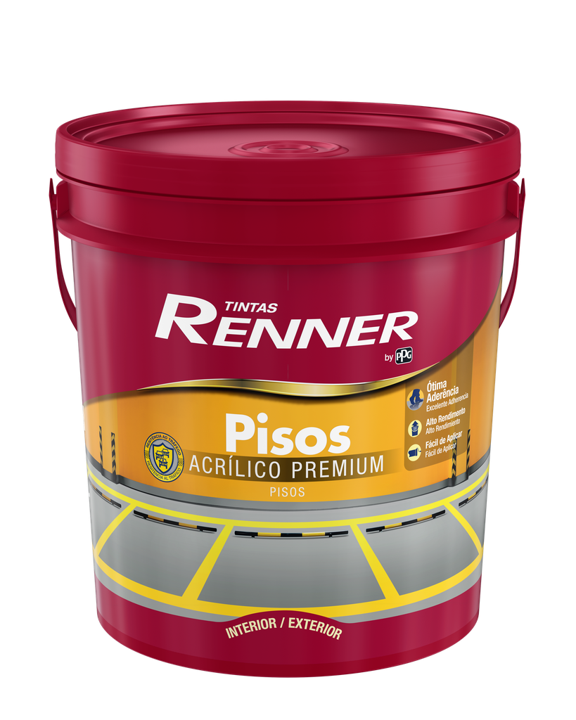 Pintura Piso Base Agua Azul Mate - 18 L - Renner