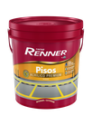 Pintura Piso Base Agua Azul Mate - 18 L - Renner