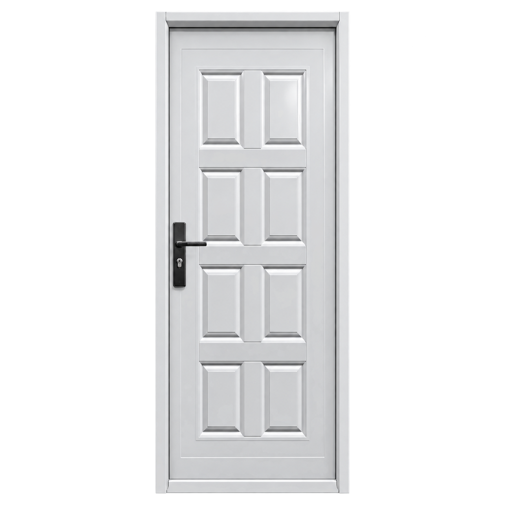 Puerta Exterior Clásica Blanco 84 x 2m Linea Velka