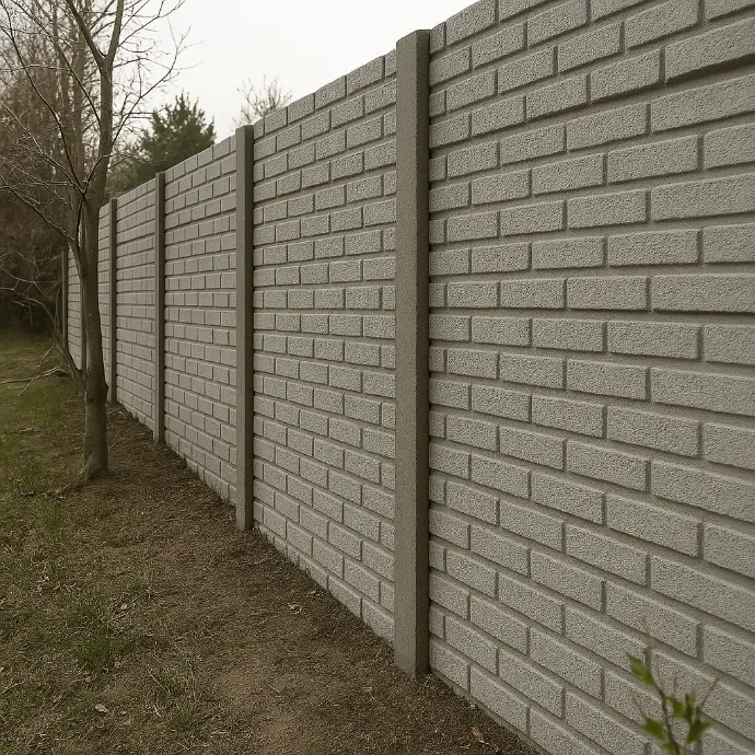 Muro Premoldeado Placa Ladrillo + Columnas x M2