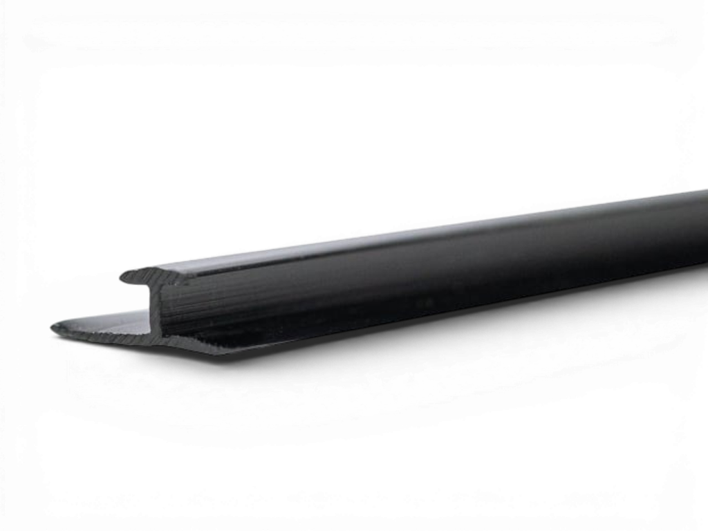 Accesorio Conector Placa Simil Marmol Tipo T Negro