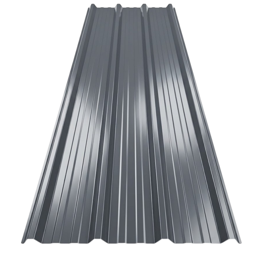 Chapa Trapezoidal Prepintada Gris Grafito Cal 26 Util 1m AGP