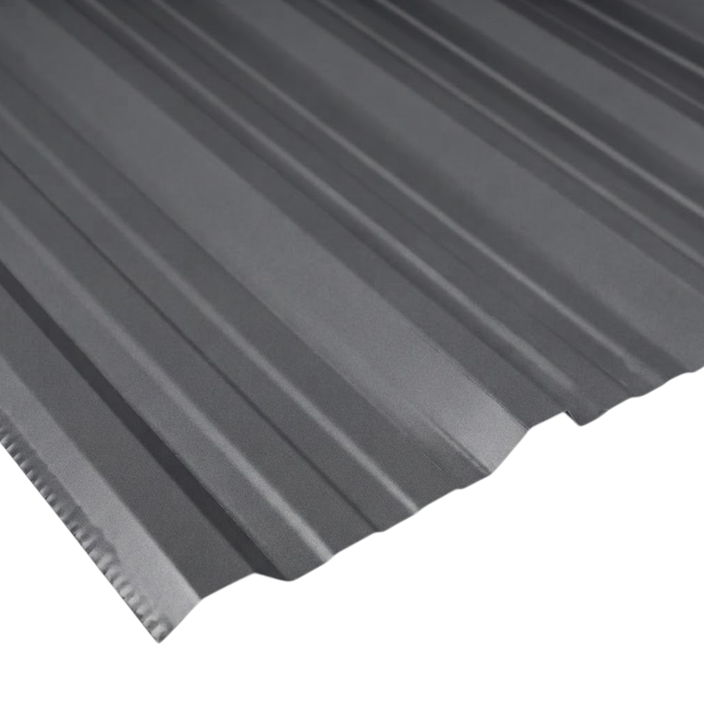 Chapa Trapezoidal Techo Gris Grafito 0.40mm - Cal 26 x Metro