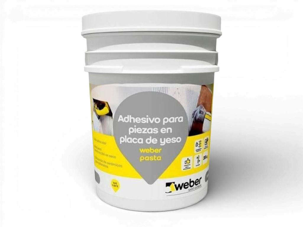 Weber Pasta Listo Adhesivo Multiuso Para Yeso 35 kg - DESCON