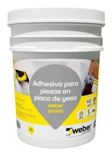 Weber Pasta Listo Adhesivo Multiuso Para Yeso 35 kg - DESCON