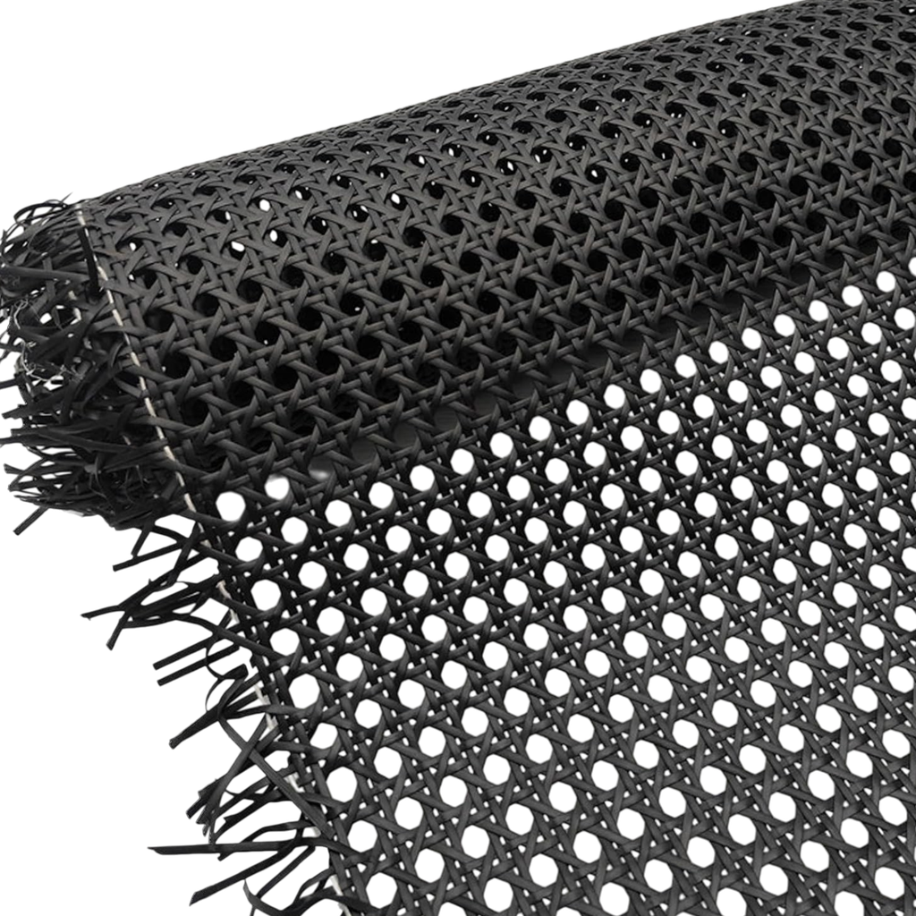 Tejido Simulacion Mimbre 16mm x 40cm x 15m - Rollo - Negro