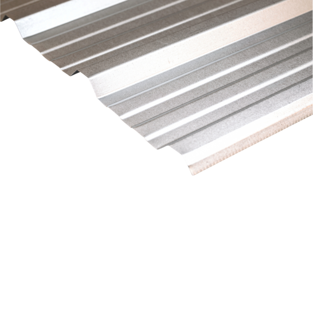 Chapa Trapezoidal Aluminizada Cal 26/0.40mm 1m útil x ML AGP