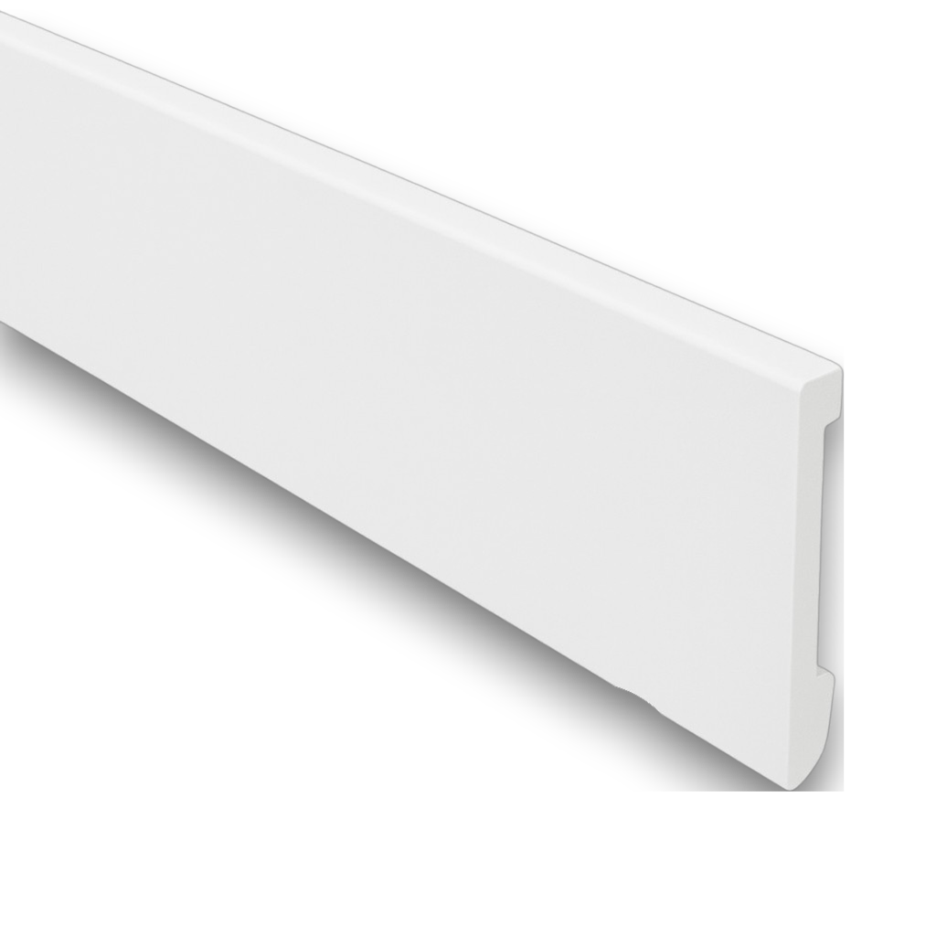 Zocalo PVC Arqui 747 -  100mm x 12mm x 5.7m Blanco