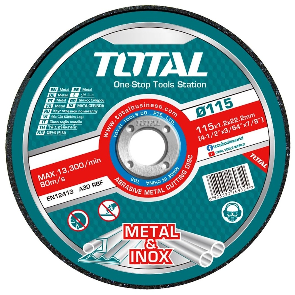 Disco de Corte 4.5´´ - 115mm x 1.2mm - TOTAL x UN