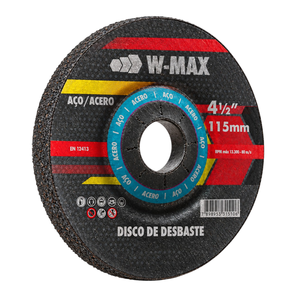 Disco de Desbaste W-MAX 180 x 6 x 22,23 - 7 Pulgadas