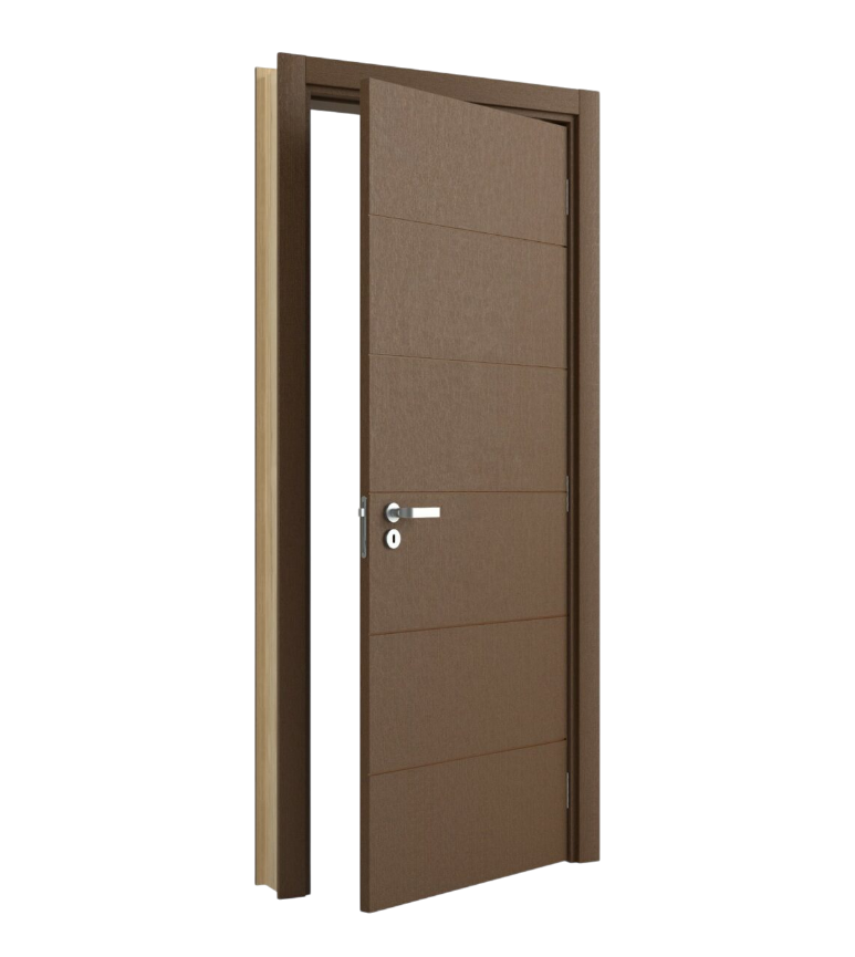 Puerta Interior Vert Bella IPE Marron 78cm x 2.05m x M14cm