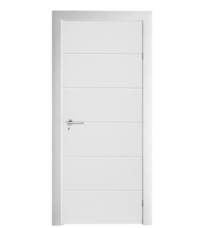 Puerta Interior Vert Bella Blanca 80cm x 2.08m x M10cm