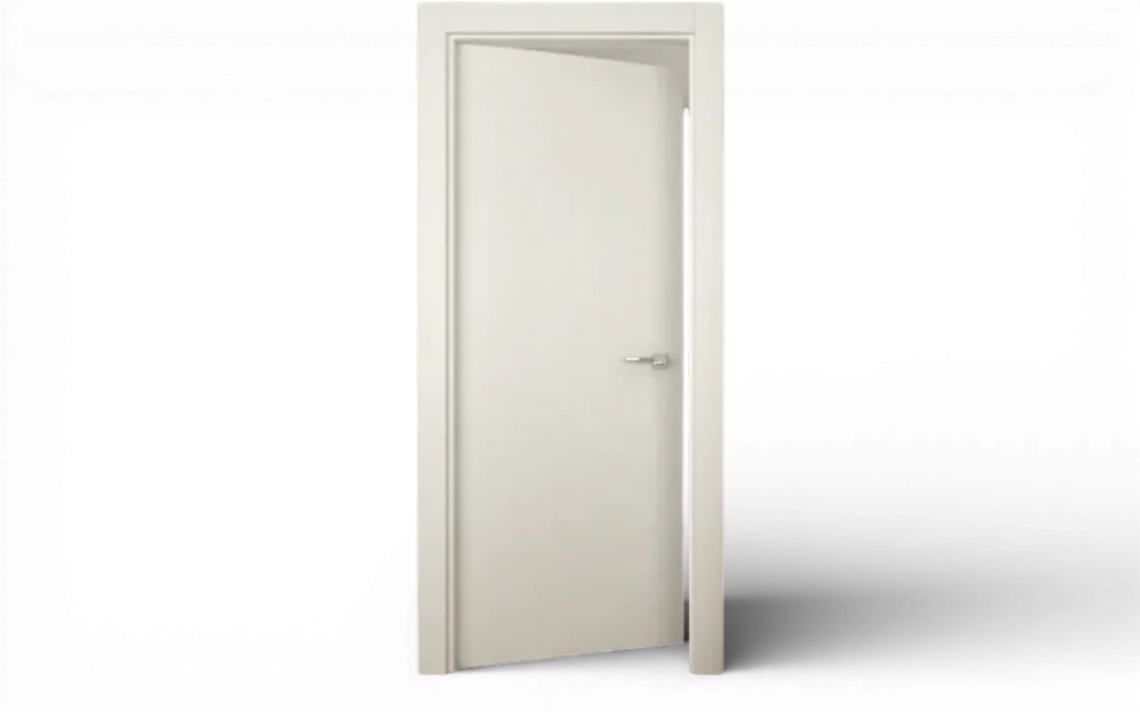 Puerta Interior Vert Lisa Blanca 85cm x 2.10m x M14cm