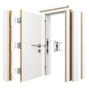 Puerta Interior HDF Laminada Brasil Nova 75 x 2,03 m Izquierda Desarmada