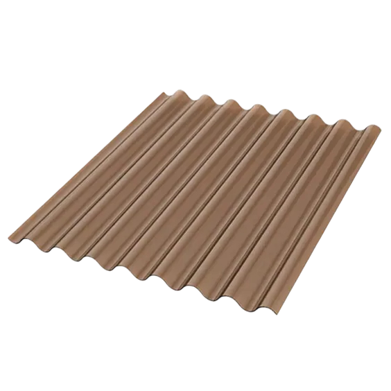 Policarbonato Ondulado Bronce Ancho Util 1,16m x 5,80m x 0,8mm