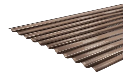 Policarbonato Ondulado Bronce Ancho Util 1,16 m x 3,05m x 0,8mm