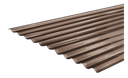Policarbonato Ondulado Bronce Ancho Util 1,16 m x 3,05m x 0,8mm