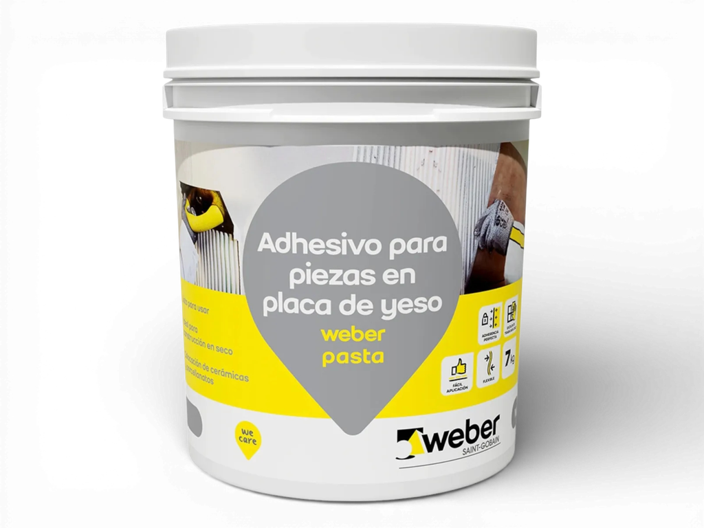 Weber Pasta Listo Adhesivo Multiuso Para Yeso 7 kg