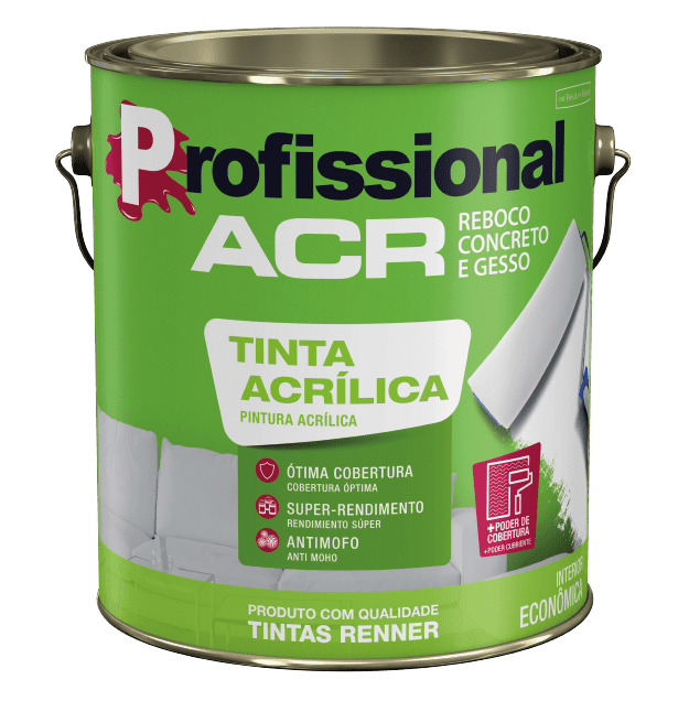 Pintura Profesional ACR Acrilica Rubi - 3.6 L - Renner