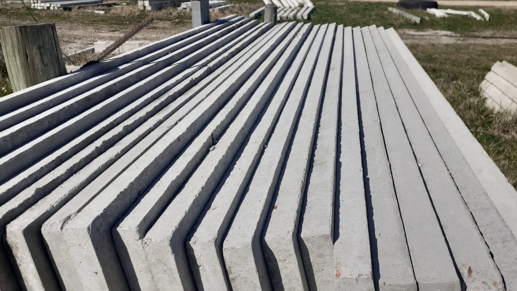 Placa Muro Hormigon Reforzada 2m x 50cm x 50mm - Lisa