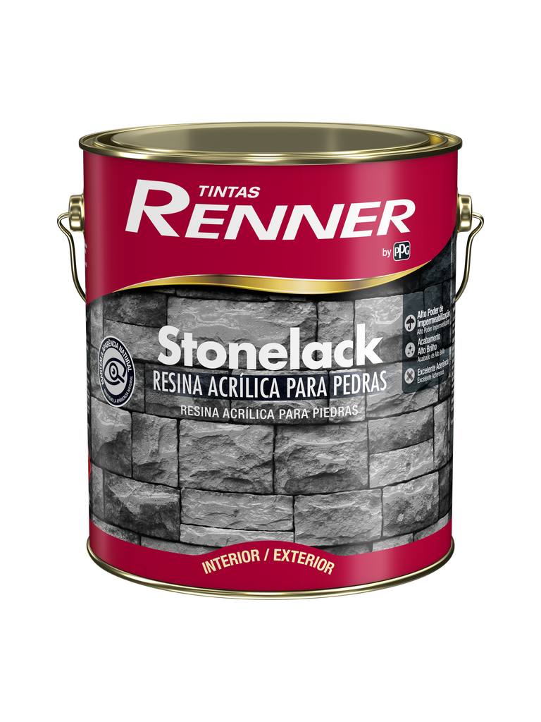 Pintura Transparente Brillo Barniz Ladrillo Stonelack 3.6 L