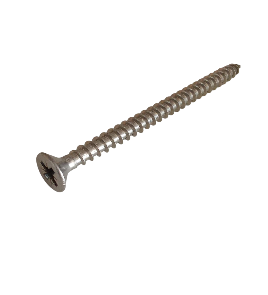 Tornillo Punta Aguja Inoxidable 10 x 3'' - 7.6cm C/Fres x UN - EIFS