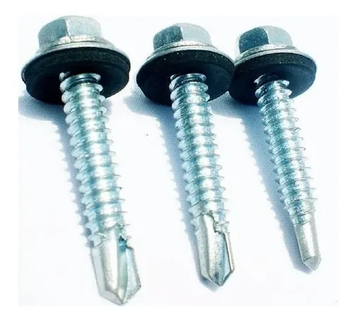 Tornillo PM Panel Teja Hexagonal C/Junta Goma Terracota 5.5mm x 4´´