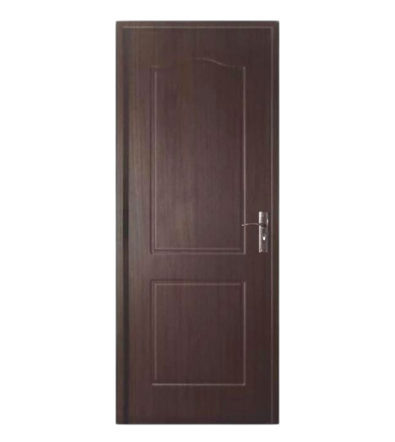 Puerta MDF+Film PVC+Contramarco Colonial Marron Izquierda