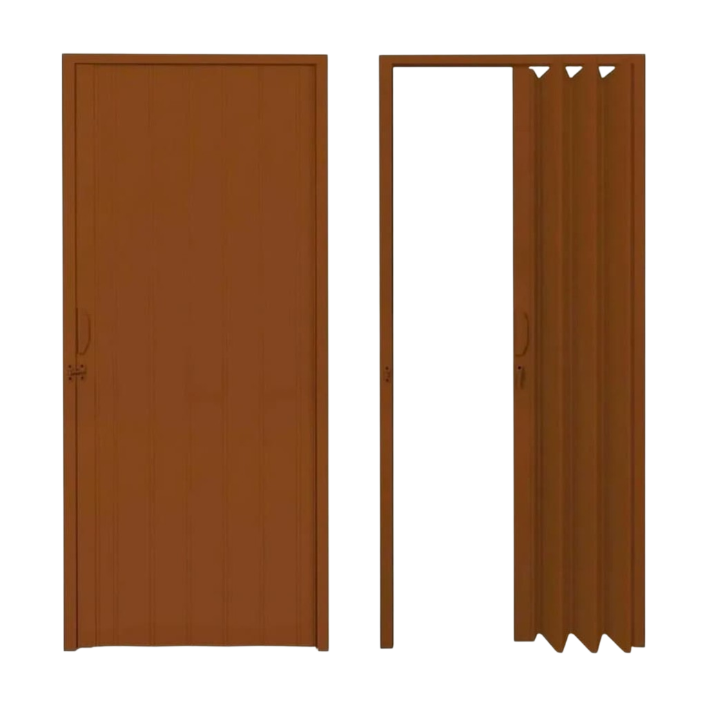 Puerta PVC Plegable Plasbil Marron - 2,1m x 90cm
