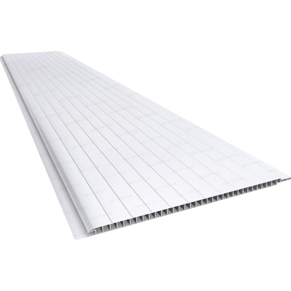 PVC Cielo Raso Blanco Frisado - Plasbil 4mm x 20cm x 4m x UN