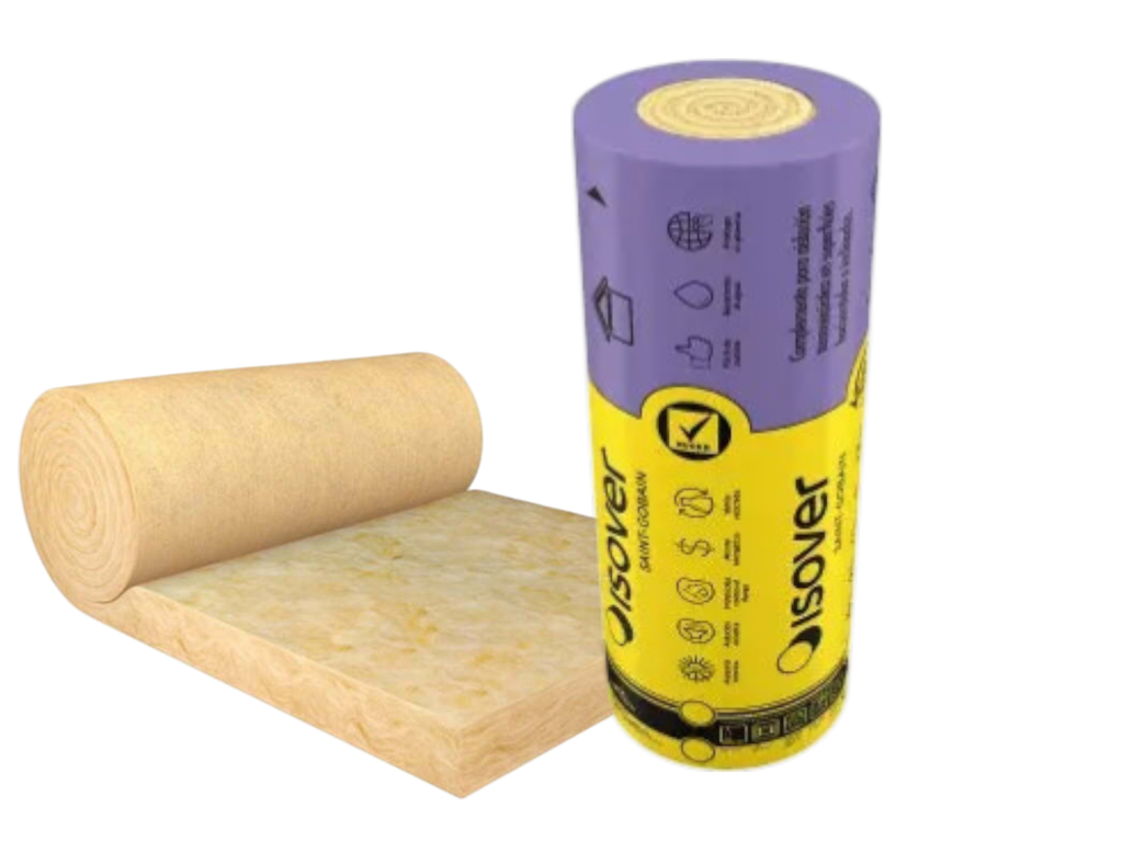 Lana de Vidrio ISOVER 89mm R11 - 1,2m x 12m - 14,4 m2